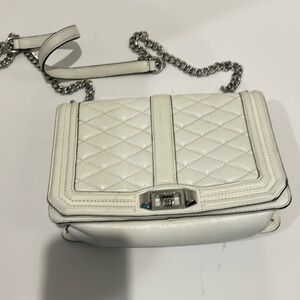 Rebecca Minkoff quilted leather handbag with detachable leather/chain strap